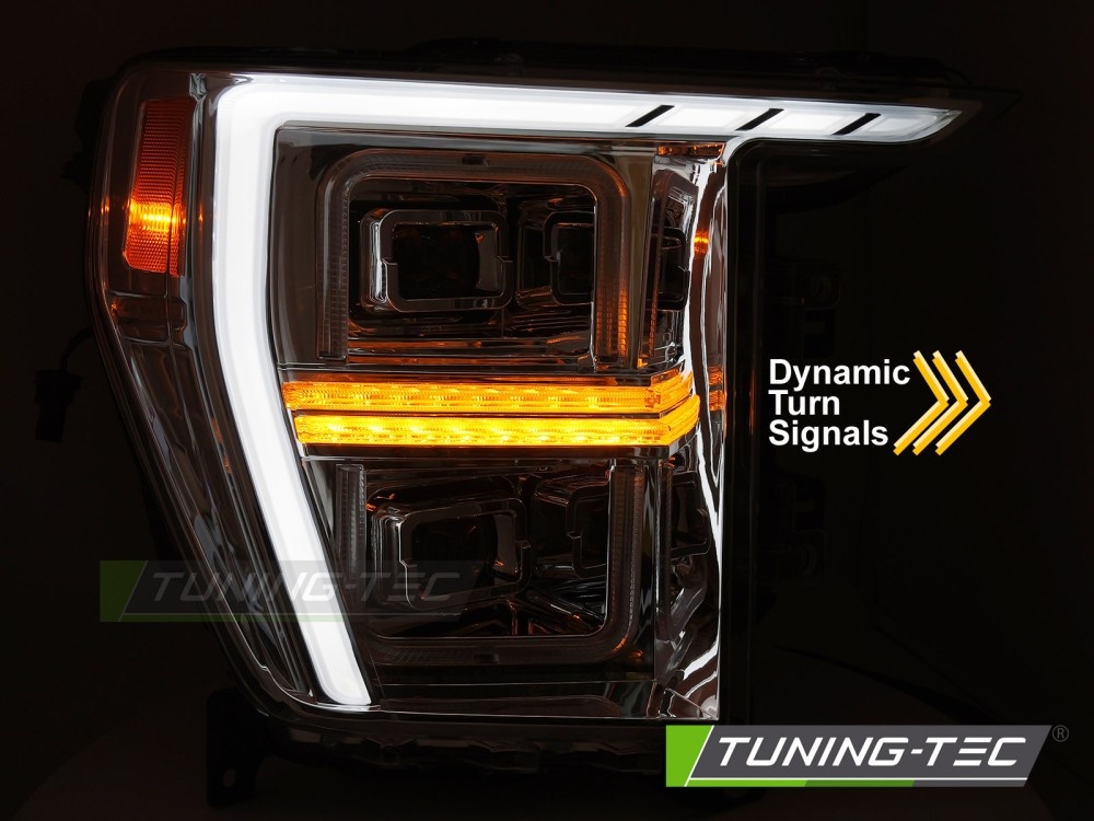 LED Koplampen Tube Light Chroom geschikt voor Ford F150 MK14 20-23