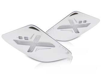 LED Achterrichtingaanwijzers Chroom voor Vespa GTS / GTV 300cc