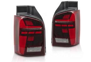 LED BAR Achterlichten Dynamisch Knipperlicht Rood geschikt voor VW T5 03-15