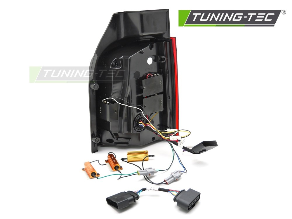 LED BAR Achterlichten Dynamisch Knipperlicht Rood voor VW T5 03-15