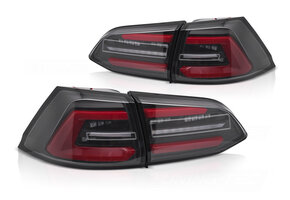 Achterlichten LED Zwart Rood Dynamisch Knipperlicht geschikt voor VW Golf 7 Variant 17-19
