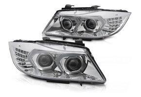 Xenon Koplampen LED Chroom geschikt voor BMW E90/E91 LCI 09-11