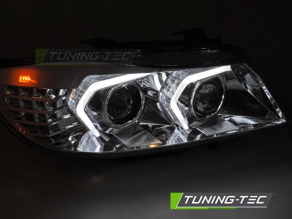 Xenon Koplampen LED Chroom geschikt voor BMW E90/E91 LCI 09-11