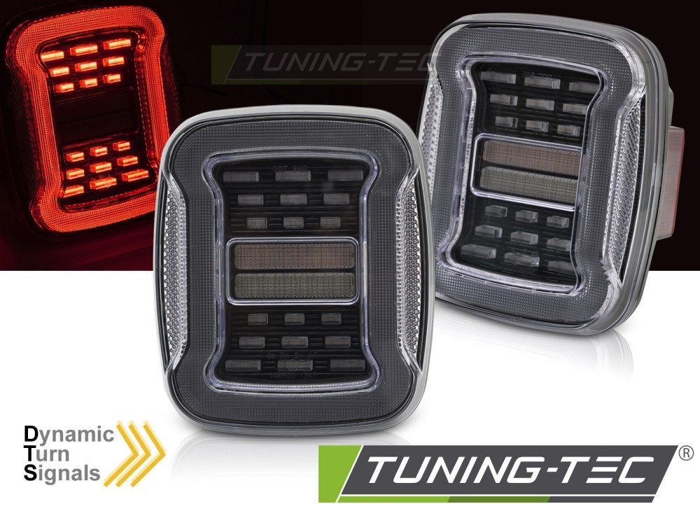 Achterlichten LED Jeep Wrangler YJ (91-96) TJ (96-06) Wit Dynamisch