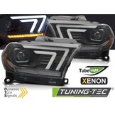 Koplampen Xenon Zwart Tube Sequential Dodge Durango 10-13