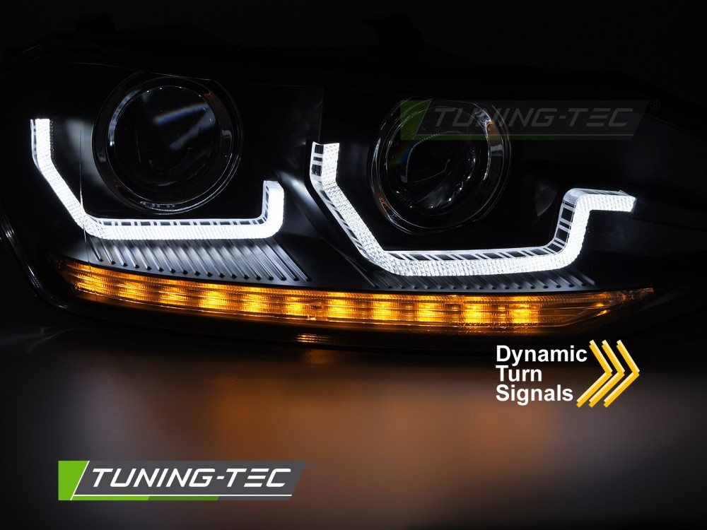 Koplampen VW Polo VI 2G (2017-2021) LED DRL Dynamisch Zwart