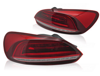 Achterlichten LED BAR Rood geschikt voor VW Scirocco III (08-14)