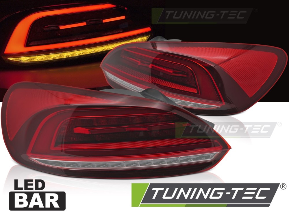 Achterlichten LED BAR Rood geschikt voor VW Scirocco III (08-14)