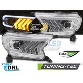 Koplampen Tube Light Chroom voor Ford Ranger V 2016-2022