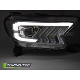 Koplampen Tube Light Chroom voor Ford Ranger V 2016-2022