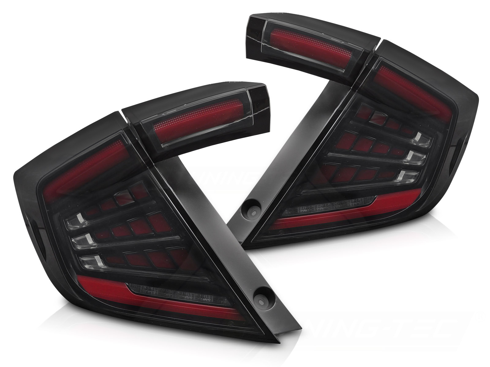 Achterlichten LED Smoke voor Honda Civic X Hatchback (2016-2021)