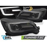 Koplampen Tube Light DRL Zwart geschikt voor Subaru Forester IV 2013-2018