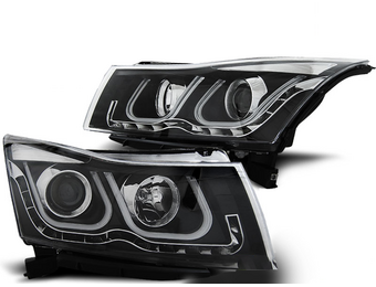 Koplampen Chevrolet Cruze 09-12 Tube Light Zwart US Versie
