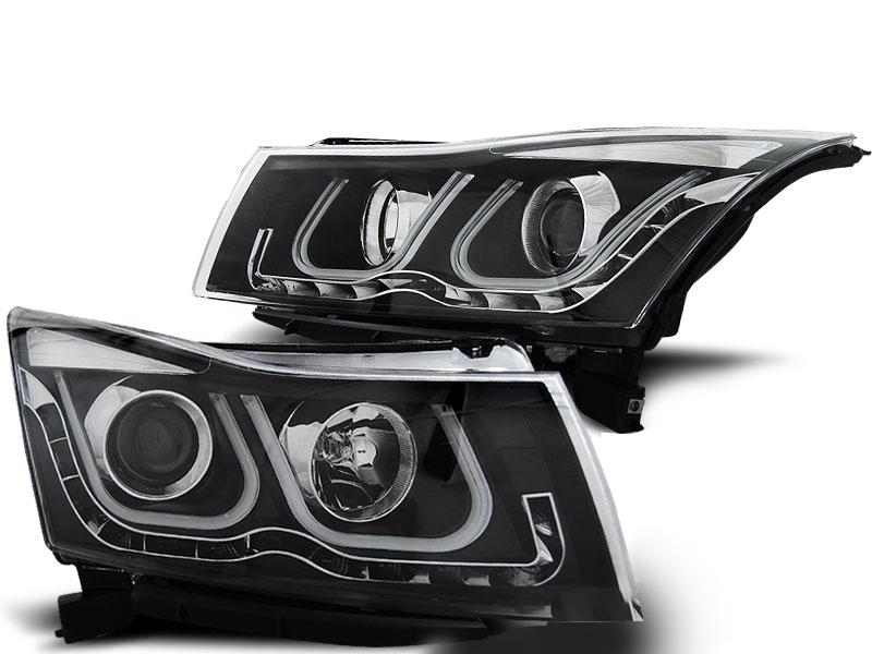 Koplampen Chevrolet Cruze 09-12 Tube Light Zwart US Versie