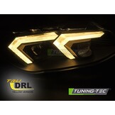 Koplampen Xenon Zwart DRL Gele LED voor BMW E92/E93 LCI 10-13