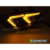 Koplampen Xenon Zwart DRL Gele LED voor BMW E92/E93 LCI 10-13