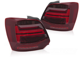 LED Achterlichten met LED Bar Rood voor VW Polo V 09-17