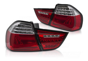 Achterlichten LED BAR Rood Wit Sequentieel geschikt voor BMW E90 09-11