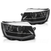 Koplampen LED Tube Light Zwart Dynamisch Knipperlicht VW T6 15-19