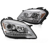 Koplampen Tube Light Chroom Sequentieel geschikt voor Mercedes W164 ML (09-11)