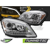 Koplampen Tube Light Chroom Sequentieel geschikt voor Mercedes W164 ML (09-11)