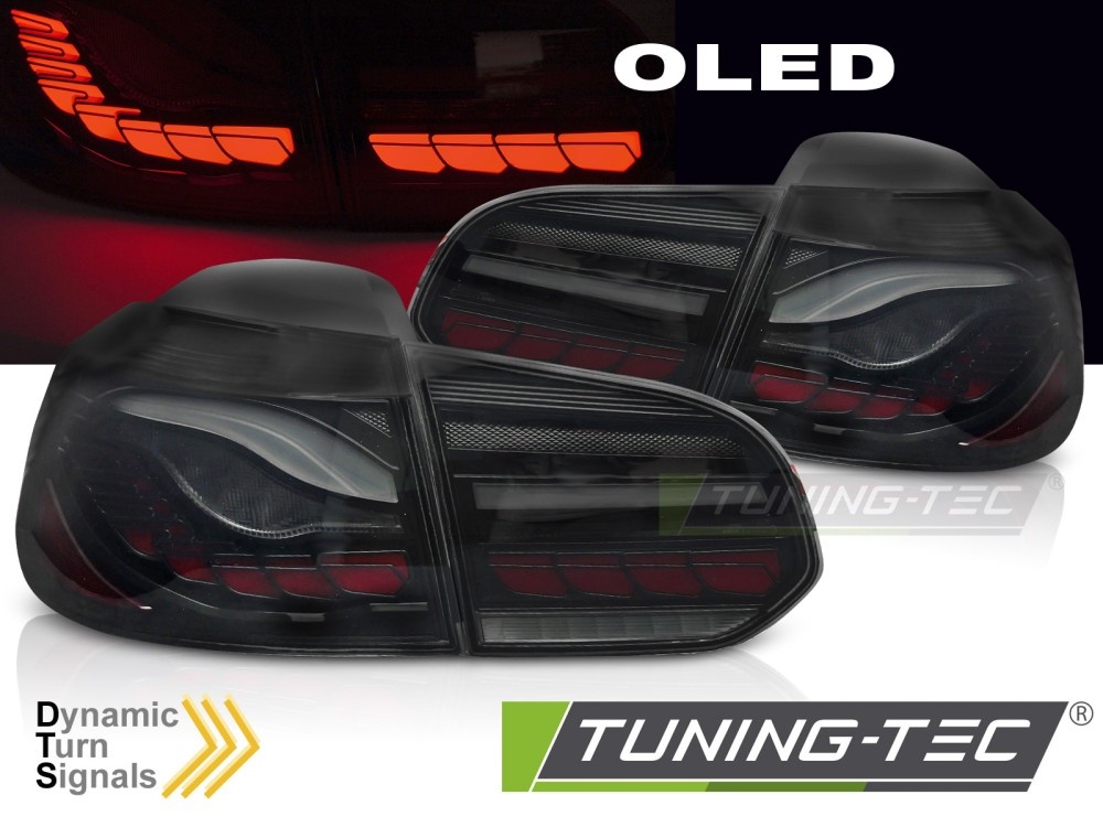 Achterlichten LED Smoke OLED geschikt voor VW Golf 6 (08-13)