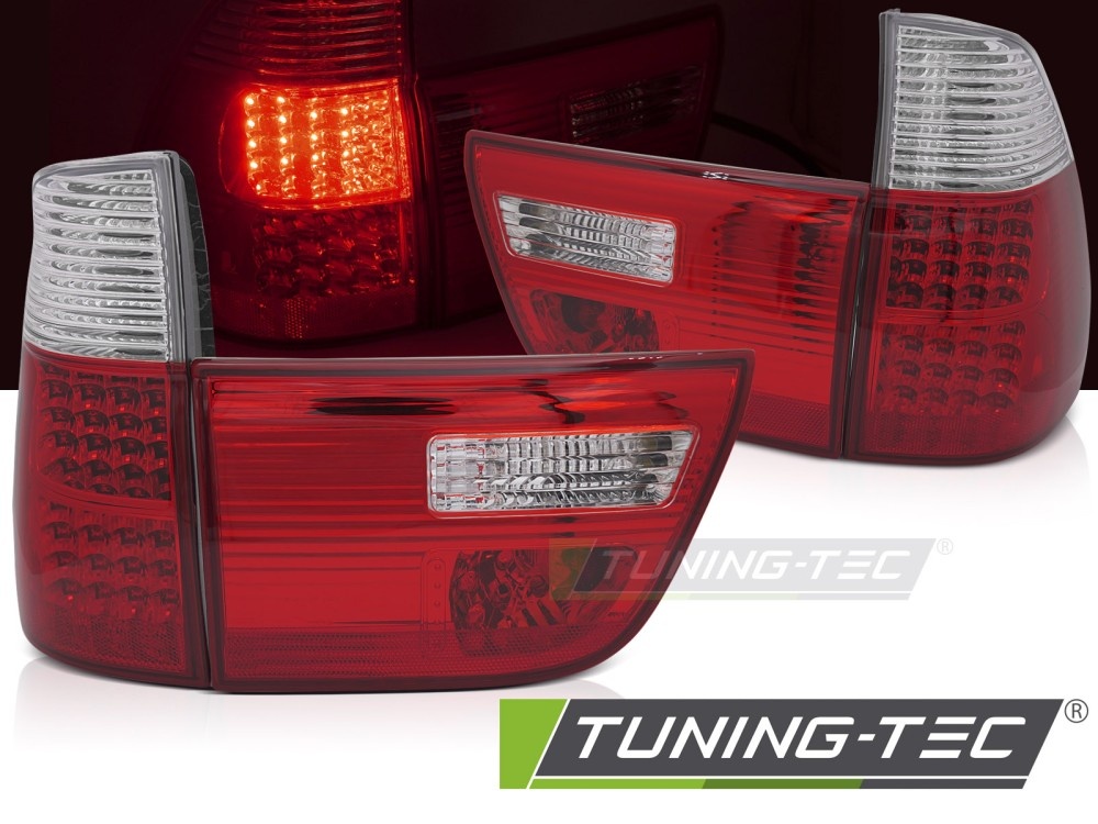 LED Achterlichten Rood Wit voor BMW X5 E53 09.99-10.03