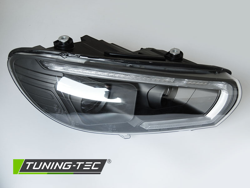 Koplampen Tube SEQ LED Zwart voor VW Scirocco 08-04.14
