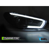 Koplampen Tube SEQ LED Zwart geschikt voor VW Scirocco 08-04.14