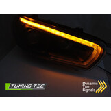 Koplampen Tube SEQ LED Zwart voor VW Scirocco 08-04.14