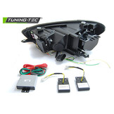 Koplampen Tube SEQ LED Zwart voor VW Scirocco 08-04.14