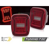 Achterlichten Jeep Wrangler YJ/TJ (91-06) Rood/Wit LED Dynamisch