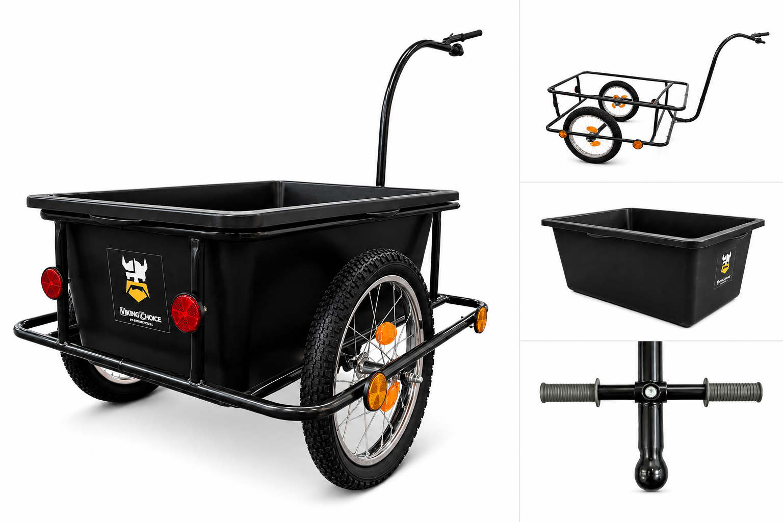Fietskar - Fietsaanhanger - tot 50 kg - afneembare transportbox