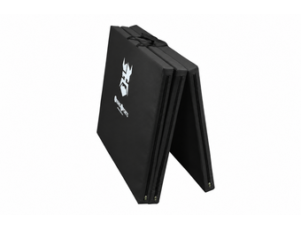 Fitness mat - opvouwbaar - 80x200x5 cm - waterdicht - zwart