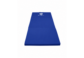 Fitness mat - opvouwbaar - 80x200x5 cm - waterdicht - blauw