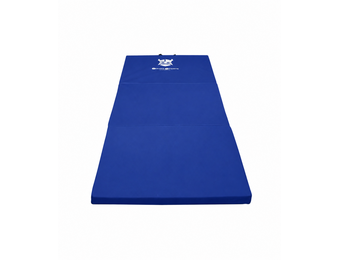 Fitness mat - opvouwbaar - 80x200x5 cm - waterdicht - blauw