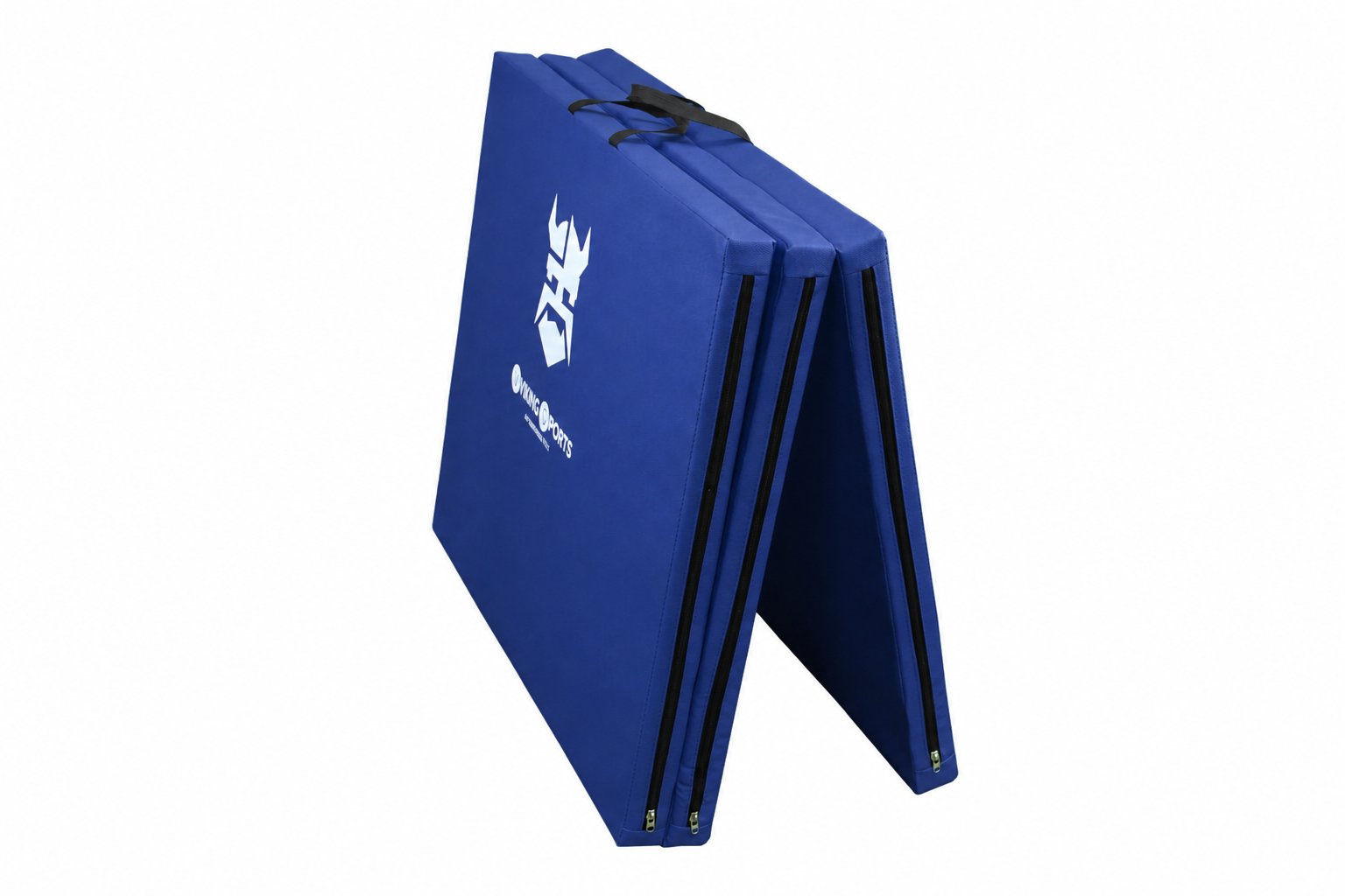 Fitness mat - opvouwbaar - 80x200x5 cm - waterdicht - blauw