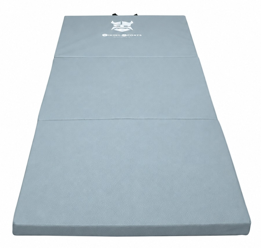 Fitness mat opvouwbaar 80x200x5 cm grijs