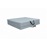 Fitness mat opvouwbaar 80x200x5 cm grijs