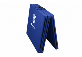 Fitness mat opvouwbaar 120x200x5 cm waterdicht blauw