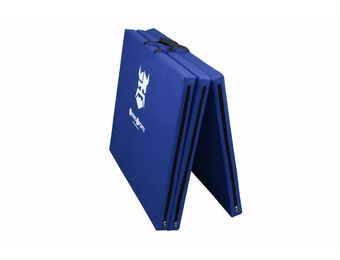 Fitness mat opvouwbaar 120x200x5 cm waterdicht blauw