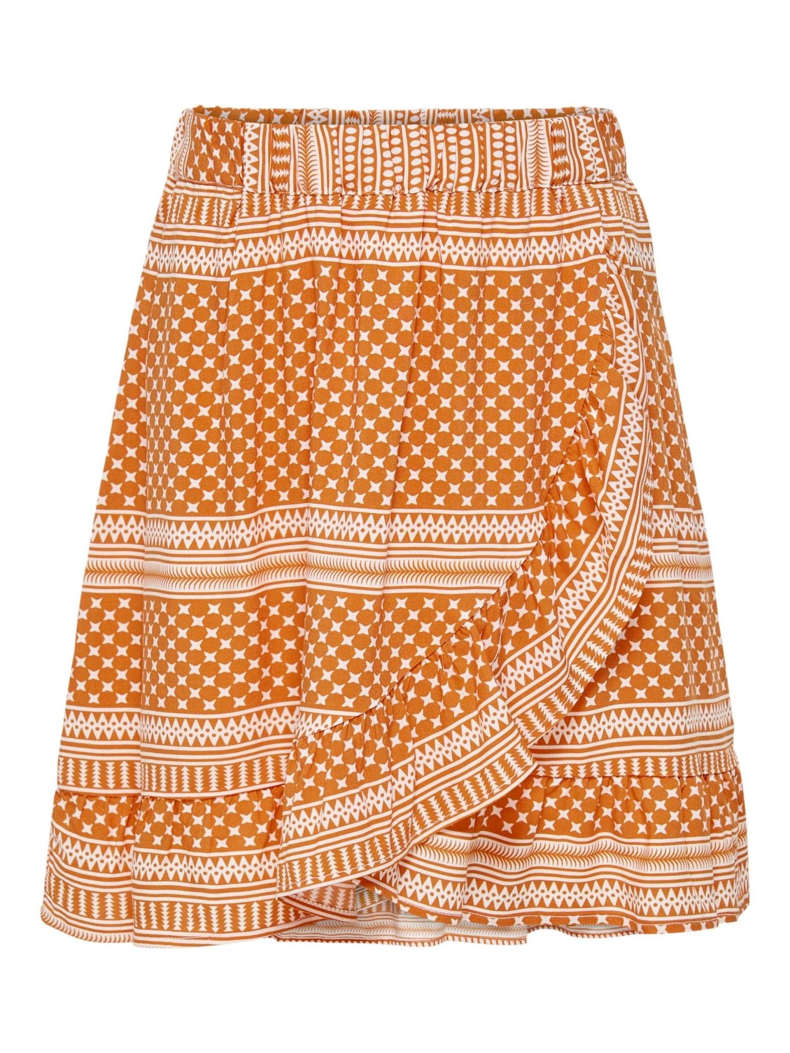 Konella Fake Wrap Short Skirt Cp Wvn Ecru Kids Partisan Ziezotexel