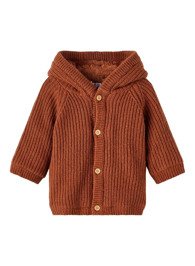 NBNNEJA LS KNIT JACKET Coconut Shell