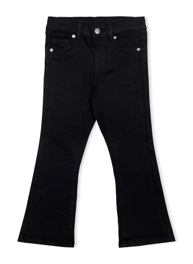 KMGRAIN SWEET FLARED DNM PIM Black Denim