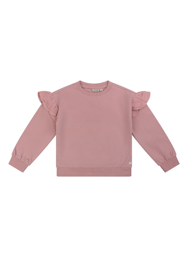 Sweater Oversized Ruffle Lavendel Pink