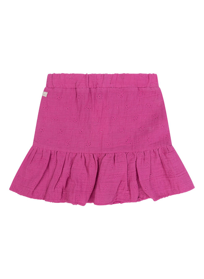 Skirt Muslin Embroidery Candy Pink