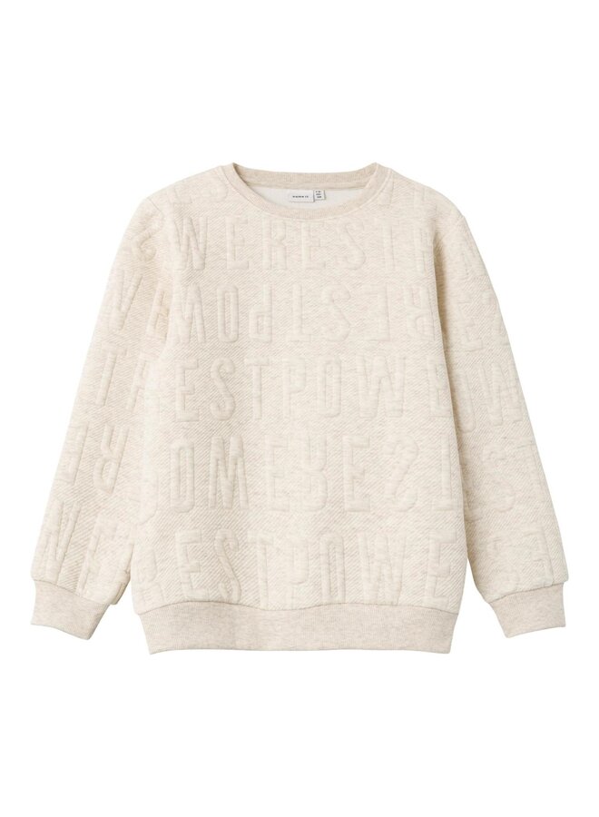 NKMNOLETTE LS SWEAT UNB Peyote Melange