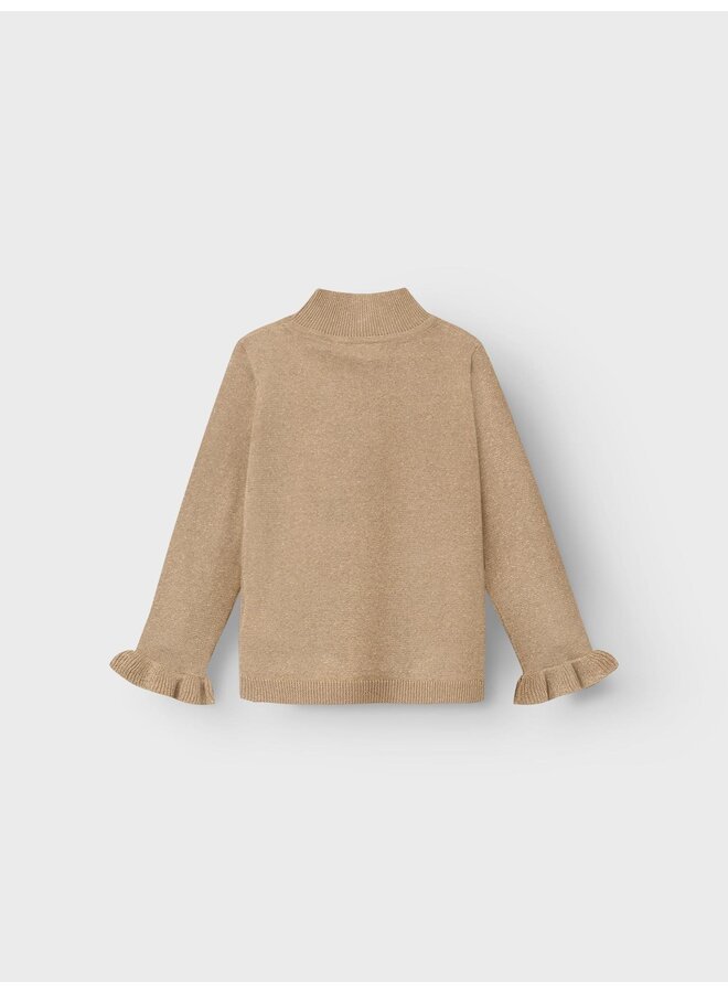 NMFRESINE LS KNIT ROLLNECK Oxford Tan