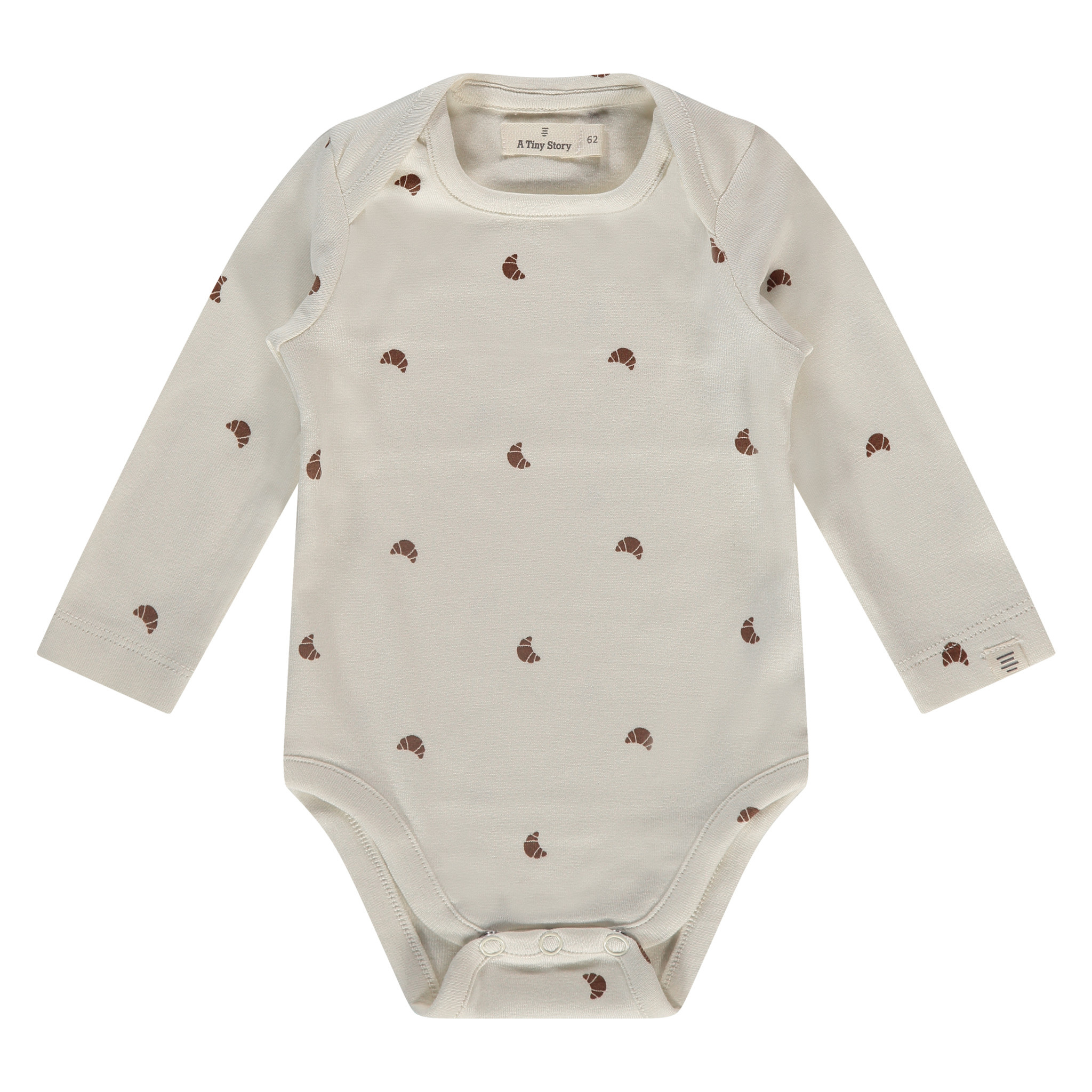 baby romper long sleeve creme NWB24129638