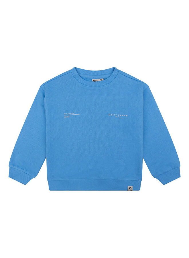 Organic Sweater Oversized DLY7 Soft Blue